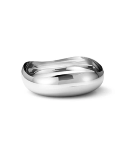 Shop Georg Jensen Cobra Serving Bowl, Medium In Silver-tone