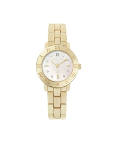 Shop Adrienne Vittadini Women's Gold-tone Metal Strap Watch 26mm In Gold Tone