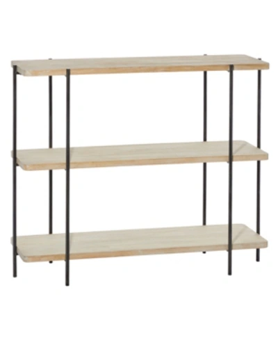 Shop Rosemary Lane Contemporary Metal Console Table In Beige