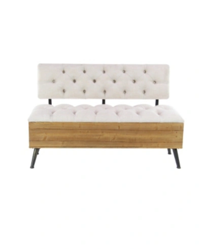 Shop Rosemary Lane Industrial Storage Bench In White