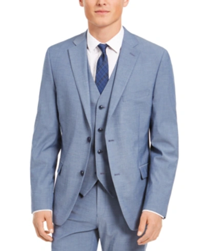 Shop Alfani Men's Slim-fit Stretch Solid Suit Jacket, Created For Macy's In Blue