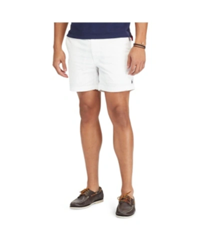 Shop Polo Ralph Lauren Men's Classic Fit Stretch Prepster 6" Shorts In White