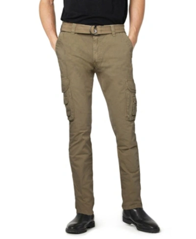Shop X-ray Men's Belted Cargo Pants In New Khaki