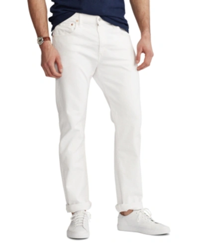 Shop Polo Ralph Lauren Men's Hampton Relaxed Straight Jeans In White