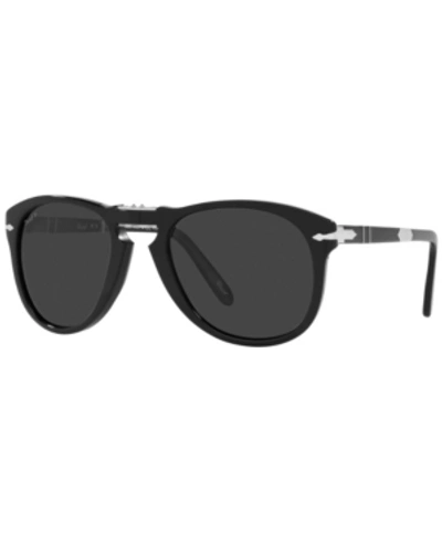 Shop Persol Men's Polarized Sunglasses, Po0714sm 54  Steve Mcqueen In Black