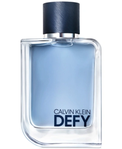 Shop Calvin Klein Men's Defy Eau De Toilette Spray, 3.3-oz.