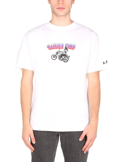 Shop Apc "samy" T-shirt Unisex In White