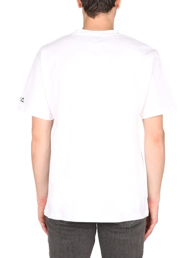 Shop Apc "samy" T-shirt Unisex In White