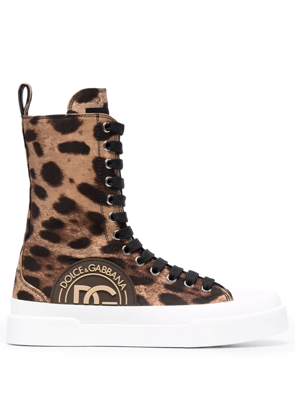 leopard sneaker bootie