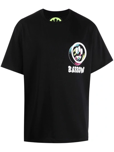 Shop Barrow Logo Print T-shirt In Schwarz