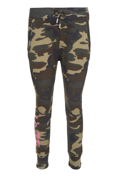 Shop Dsquared2 Icon Camouflage Sweatpants In Multi