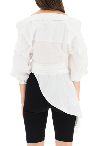 Shop Alexander Wang Wrap Shirt In White