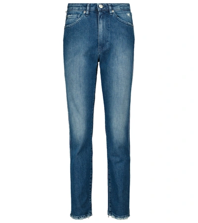 Shop 3x1 Claudia High-rise Slim Jeans In Blue