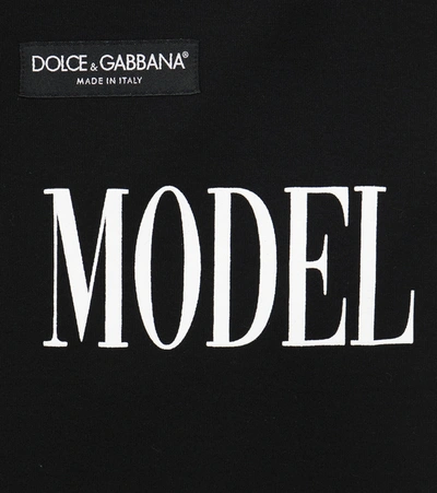 Shop Dolce & Gabbana Top Model Short-sleeved T-shirt In Black