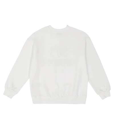 Shop Dolce & Gabbana Printed Cotton Sweatshirt In White