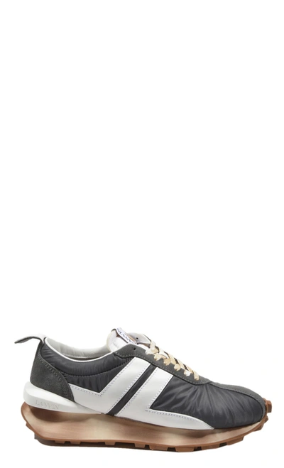 Shop Lanvin Panelled Low In Grey