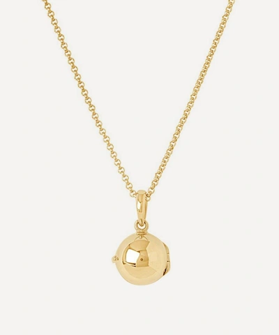 Shop Dinny Hall Gold Plated Vermeil Silver My World Small Orb Locket Necklace