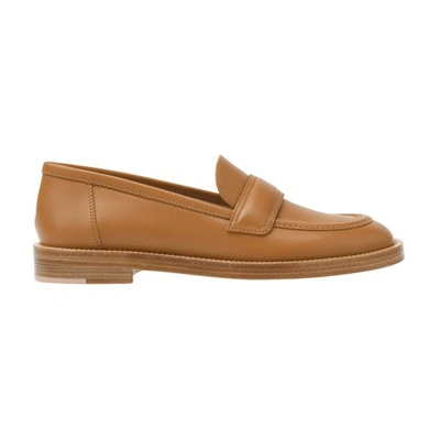 Shop Gianvito Rossi Bedford Loafers In Sienna