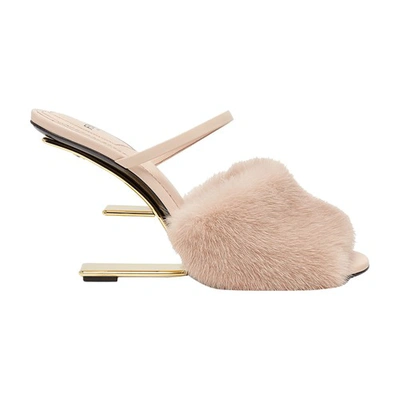 Shop Fendi First Sandals In Rose