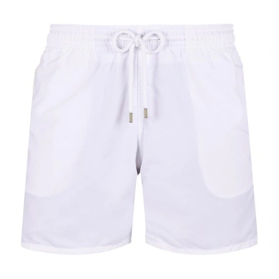 Shop Vilebrequin Maillot De Bain Homme Uni In Blanc