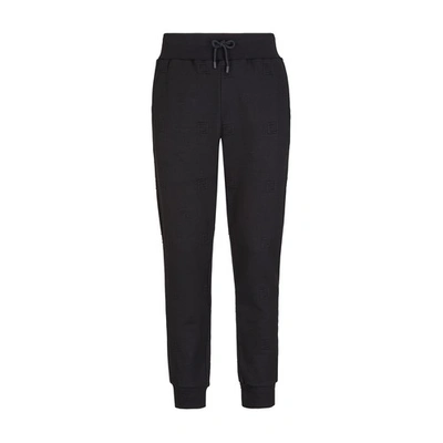 Shop Fendi Black Jersey Trousers In Noir