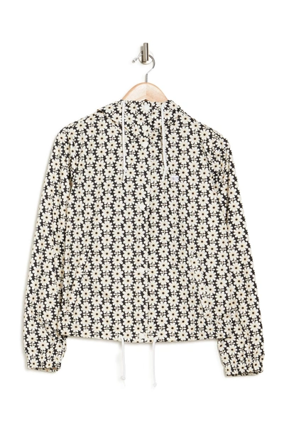 Shop Levi's Hooded Zip Front Windbreaker Jacket In Daisy Print