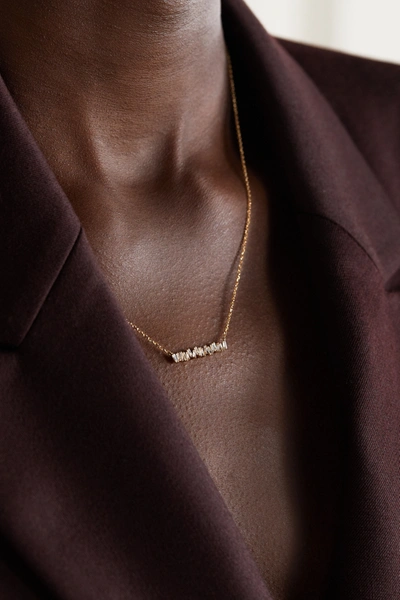 Suzanne Kalan 18-karat Gold Diamond Necklace In Gold
