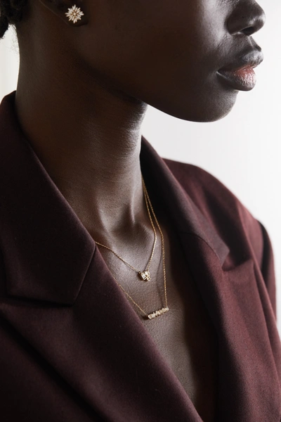 Suzanne Kalan 18-karat Gold Diamond Necklace In Gold