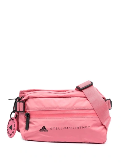 Shop Adidas By Stella Mccartney Logo-print Belt Bag In Pink