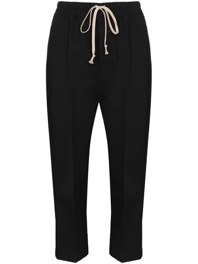 Shop Rick Owens Astaires Tapered-leg Trousers In Black