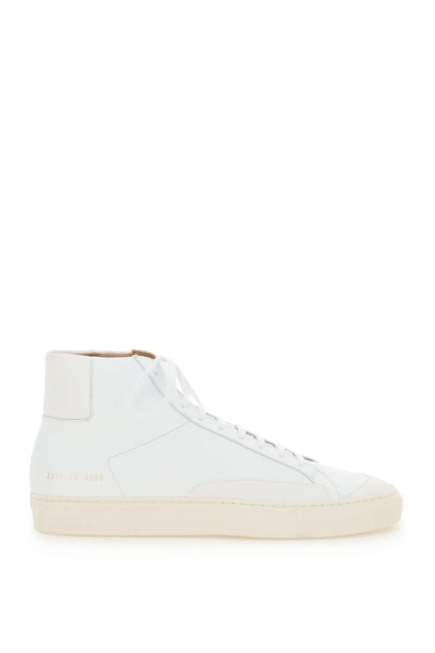 Shop Common Projects Achilles Hi-top Sneakers In White (white)
