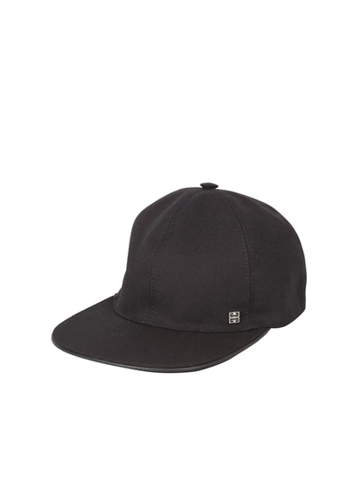 Shop Givenchy Branded Baseball Hat In Black