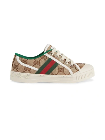 Shop Gucci Childrens  Tennis 1977 Sneaker In Beige