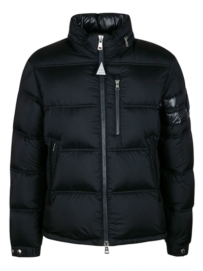 Shop Moncler Delaume Padded Jacket In Navy