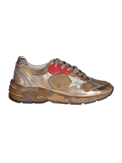 Shop Golden Goose Running Dad Net And Lamin Upper Leather Star Lamin In 65120