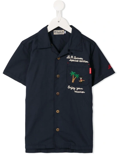 Miki House Summer Special Edition Shirt In 蓝色