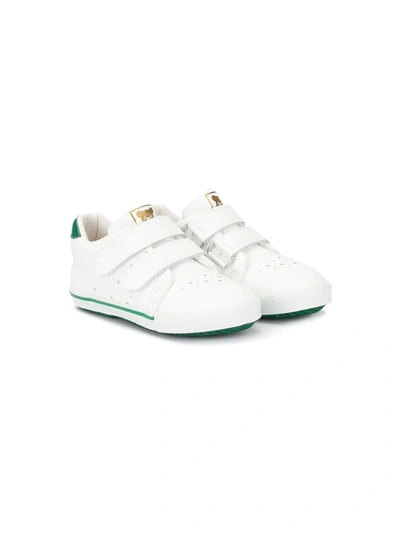 Shop Miki House Touch Strap Low Top Trainers In 白色