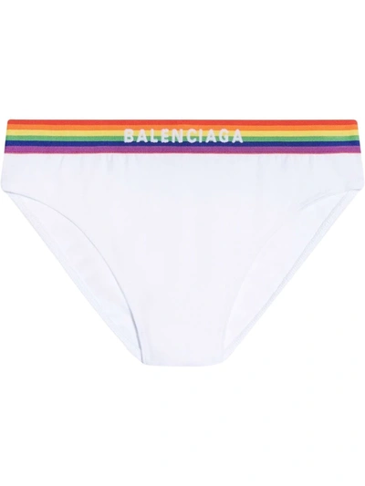 Shop Balenciaga Pride Sporty Briefs In 白色