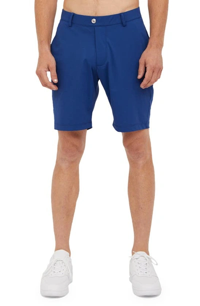 Shop Redvanly Hanover Pull-on Shorts In Medium Blue