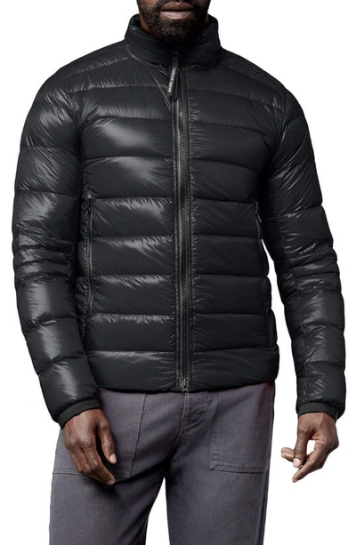 Shop Canada Goose Crofton Water Resistant Packable Quilted 750 Fill Power Down Jacket In Black
