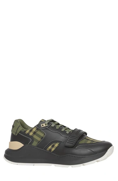 Shop Burberry Ramsey Sneaker In Military Green