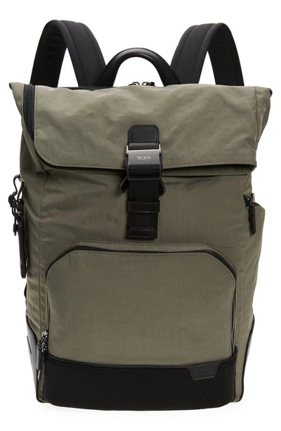 Shop Tumi Osborn Roll Top Backpack In Titanium