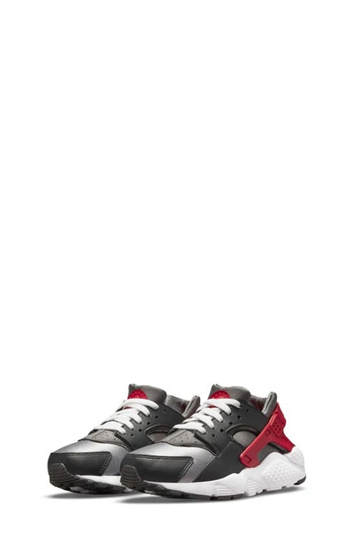 Shop Nike 'huarache Run' Sneaker In Smoke Grey/ Red