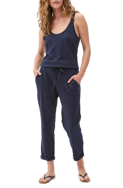 Shop Michael Stars Tank Style Jumpsuit In Admiral