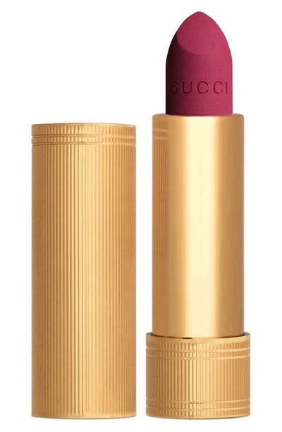 Shop Gucci Rouge À Lèvres Mat Matte Lipstick In 404 Cassie Magenta