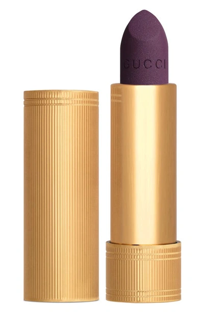 Shop Gucci Rouge À Lèvres Mat Matte Lipstick In 606 Sophie Plum