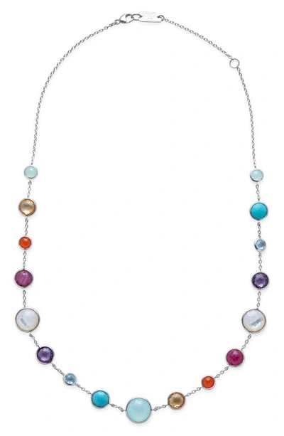 Shop Ippolita Semiprecious Stone Collar Necklace In Rainbow