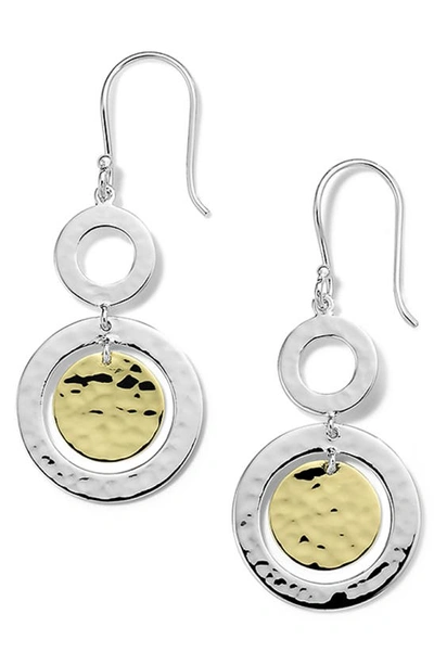 Shop Ippolita Chimera Classico Small Drop Earrings In Silver/ Gold