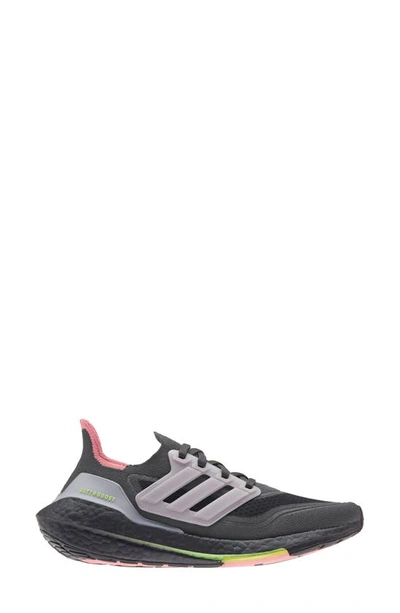 Shop Adidas Originals Ultraboost 21 Running Shoe In Grey Five/ Carbon/ Ice Purple