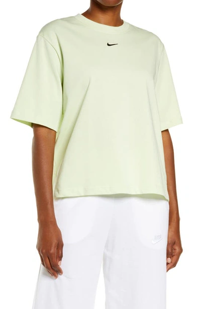 Shop Nike Sportswear Essential T-shirt In Lime Ice/ Black